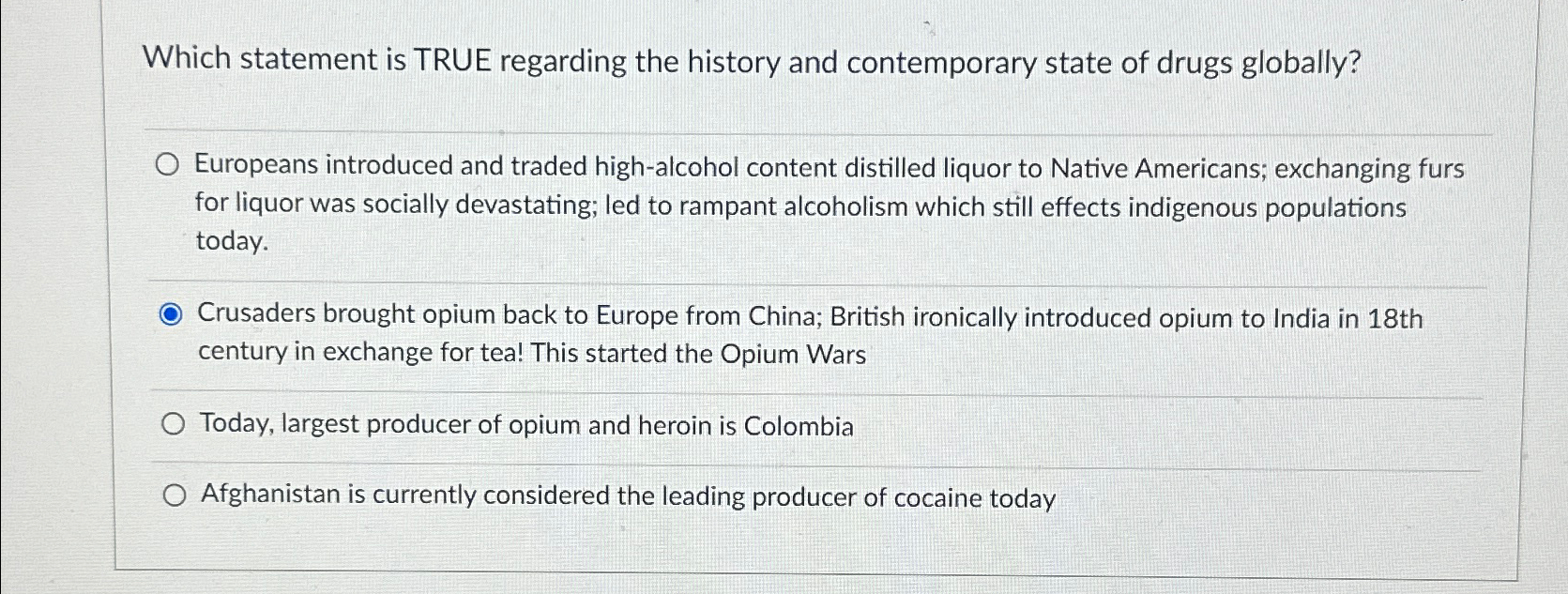 Solved Which statement is TRUE regarding the history and | Chegg.com