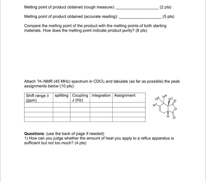 Solved M3 Data Sheet for Diels-Alder Reaction Xylenes Heat - | Chegg.com