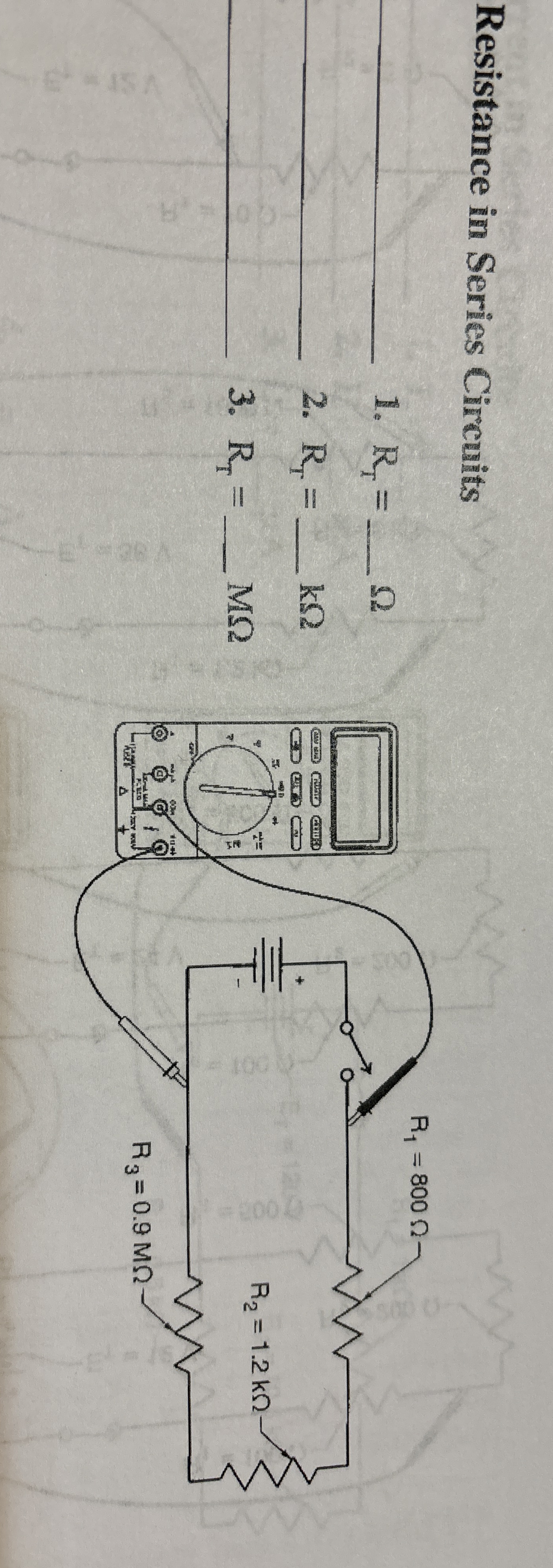 Solved What would be the total resistance in ohms if