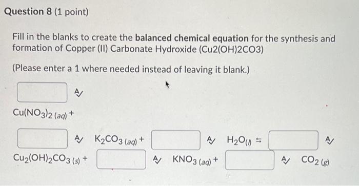 Solved Question 1 1 Point Calculate The Mass G Of Solid