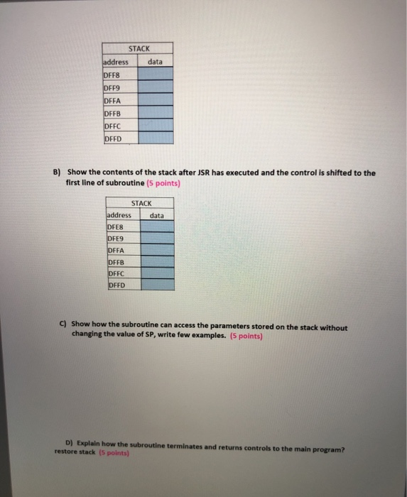 Solved Problem 1: Answer the following questions given the | Chegg.com