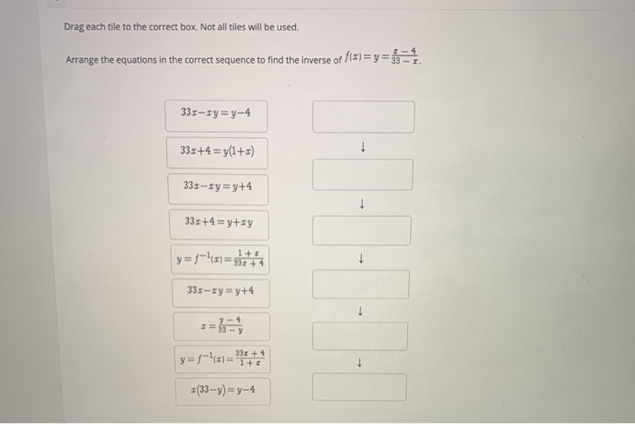 Solved Drag Each Tile To The Correct Box. Not All Tiles Will | Chegg.com