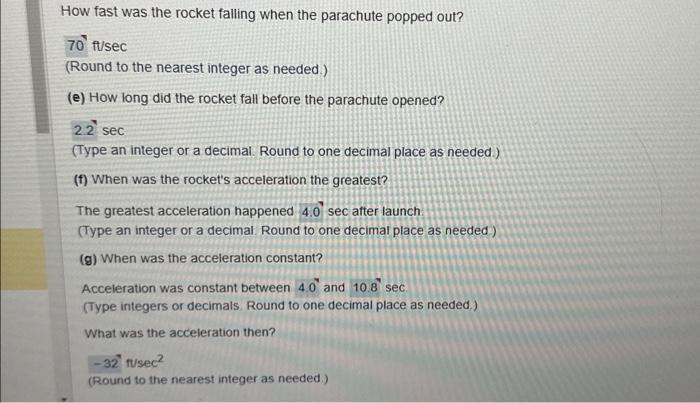 Solved When a model rocket is launched, the propellant | Chegg.com