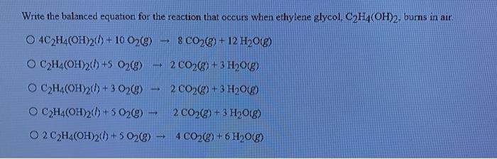 Solved Write the balanced equation for the reaction that Chegg