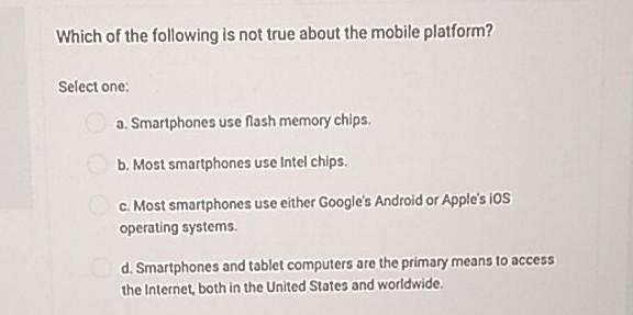 Which Of The Following Is Not True About Mobile Health