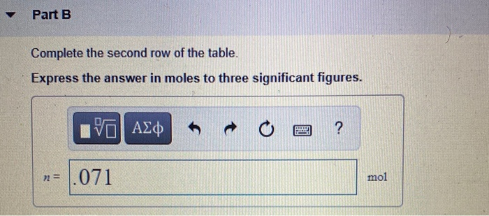 Solved Part A Complete the first row of the table. Express Chegg