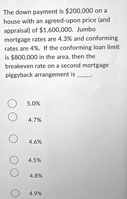 How much is a down 2025 payment on a 200 000 house