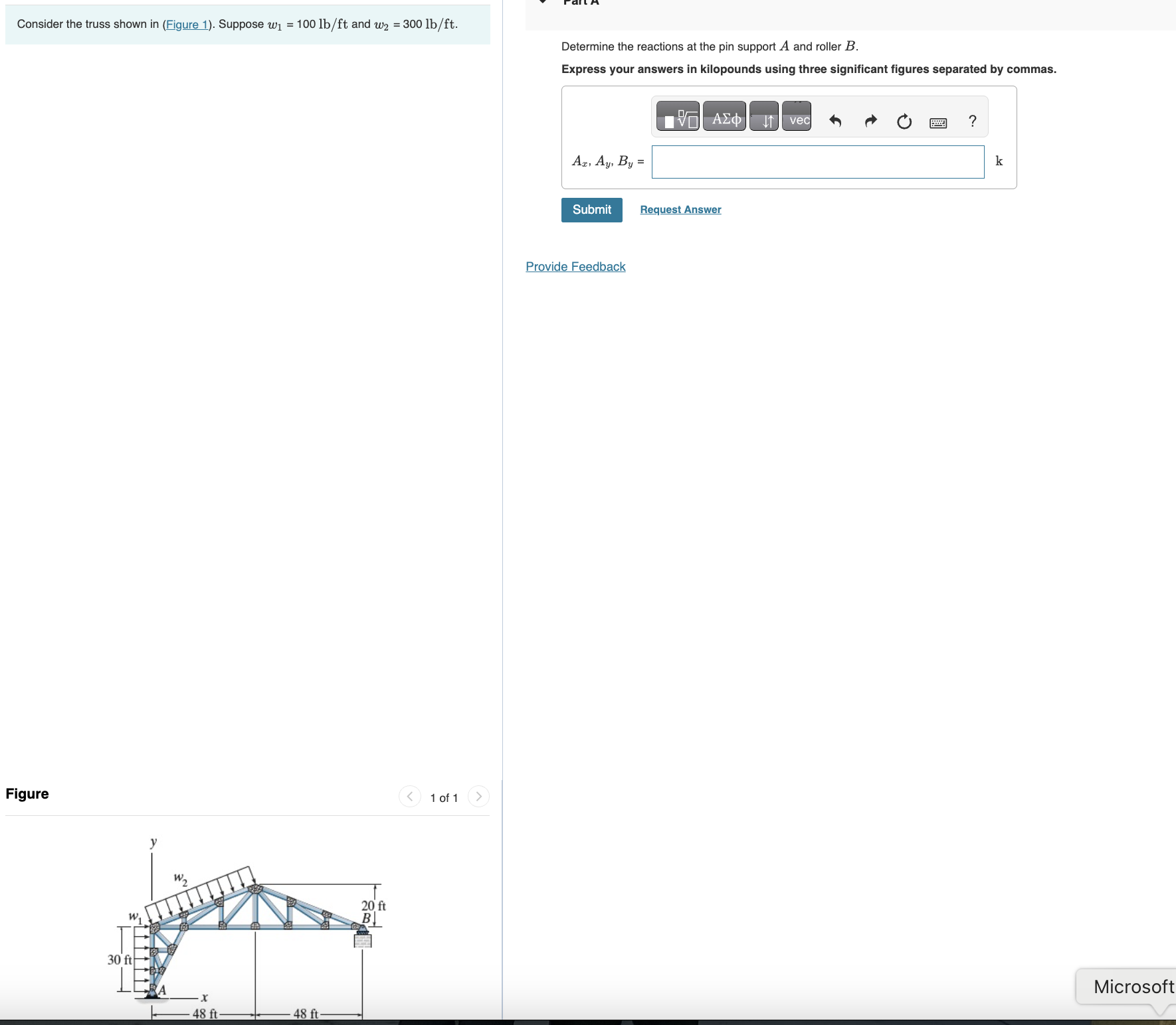 Solved Consider the truss shown in (Figure 1). ﻿Suppose | Chegg.com