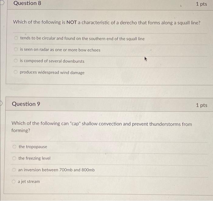 Solved Question 8 1 pts Which of the following is NOT a | Chegg.com