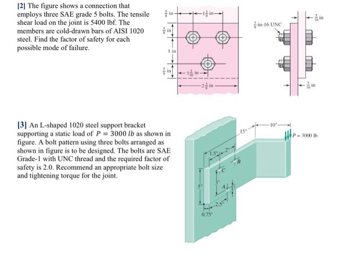 Solved [2] The figure shows a connection that employs three | Chegg.com