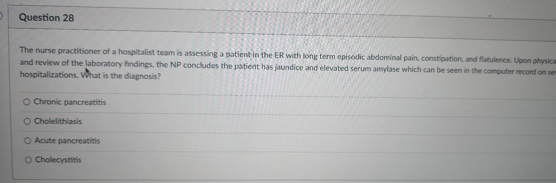 Solved 3 Question 30 A 45 year old obese female patient with | Chegg.com