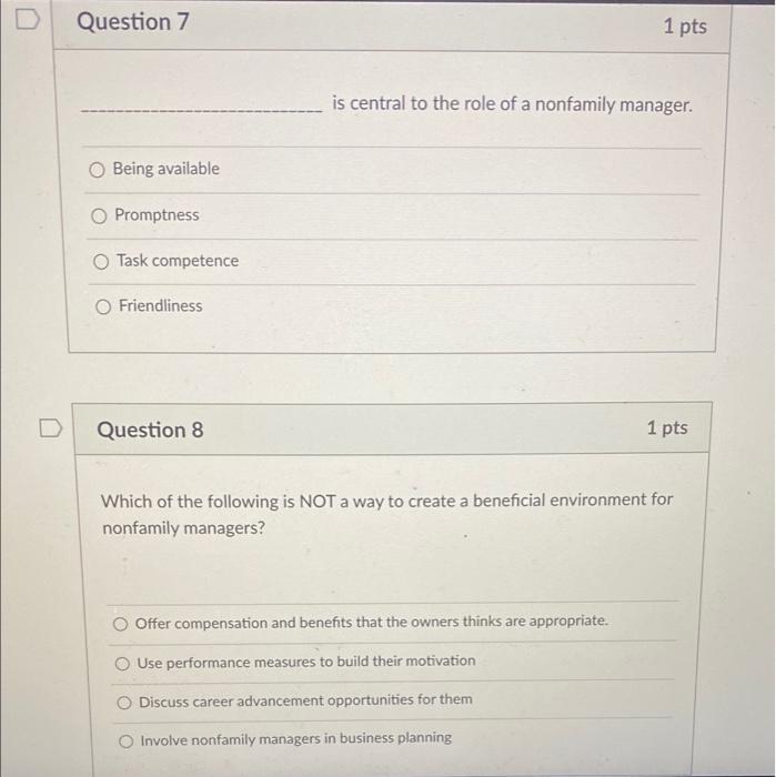 Solved D Question 7 1 pts is central to the role of a | Chegg.com