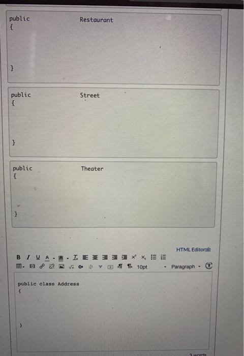 Solved You are designing an object oriented program to help | Chegg.com