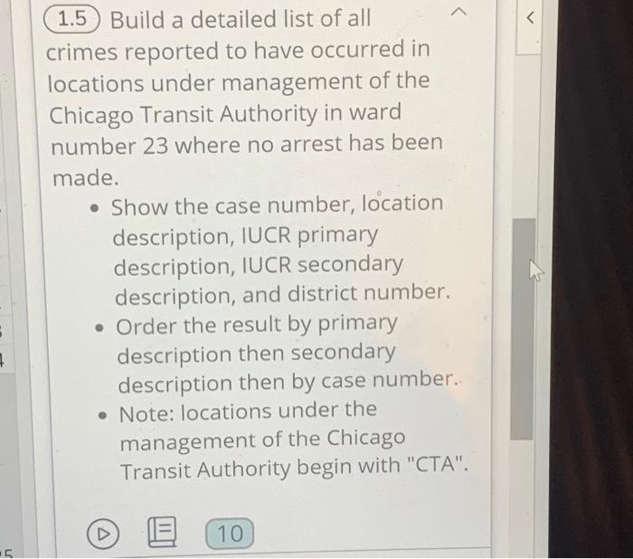 (1.1) Make a community-area neighborhood list. a. | Chegg.com