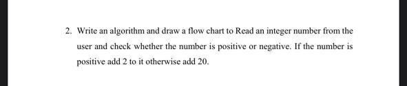 Solved Write an algorithm and draw a flowchart for the | Chegg.com
