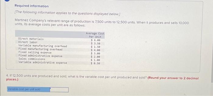 Solved Required information [The following information | Chegg.com