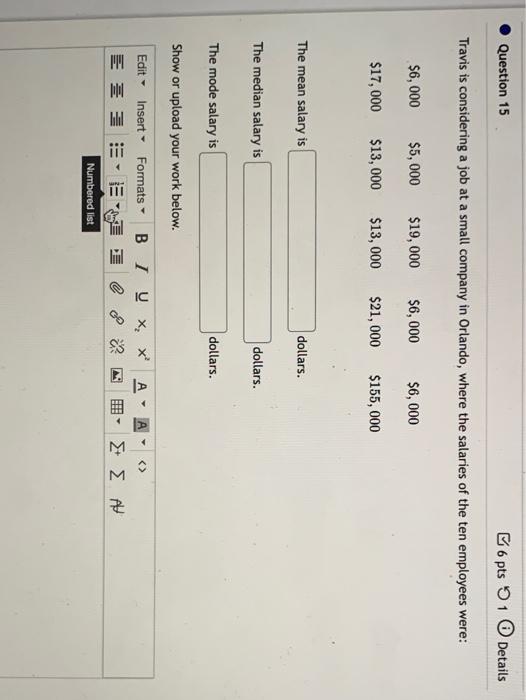 Solved Question 14 4 pts 51 Details In a history class at | Chegg.com