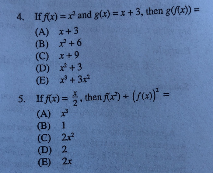 Solved If Fx X And G X X 3 Then G F X 4 A X Chegg Com