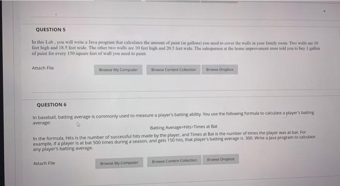 Solved QUESTIONS In this Lab. you will write a Java program | Chegg.com