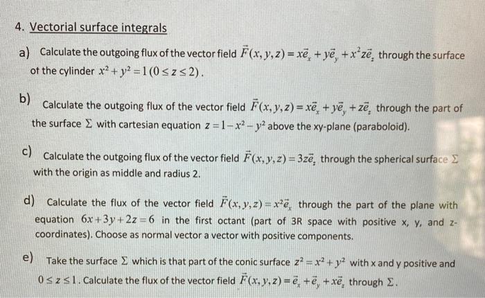 Solved VECTOR FUNCTIONS AND VECTOR CALCULUS: Could u please | Chegg.com