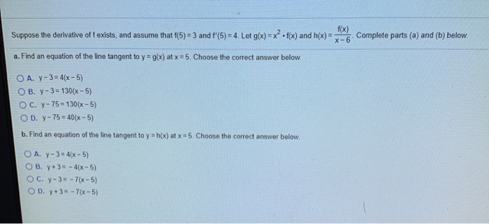 Solved Suppose the derivative of f exists, and assume that | Chegg.com