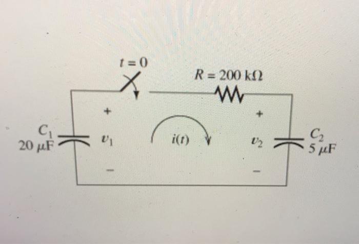 Solved Consider the circuit shown in (Figure 1). Prior to t | Chegg.com