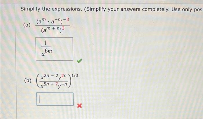 Solved Simplify The Expressions. (Simplify Your Answers | Chegg.com