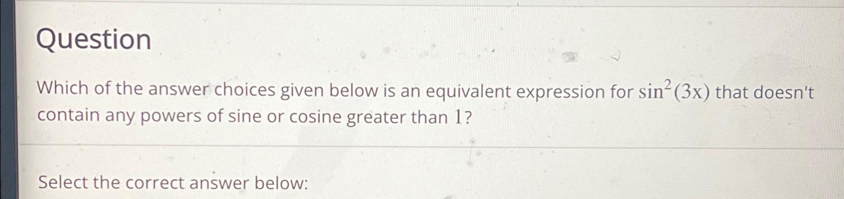 Solved QuestionWhich of the answer choices given below is an | Chegg.com