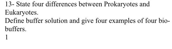 Solved 13- State four differences between Prokaryotes and | Chegg.com