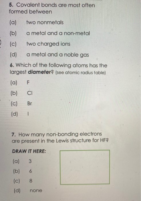 solved-5-covalent-bonds-are-most-often-formed-between-a-chegg