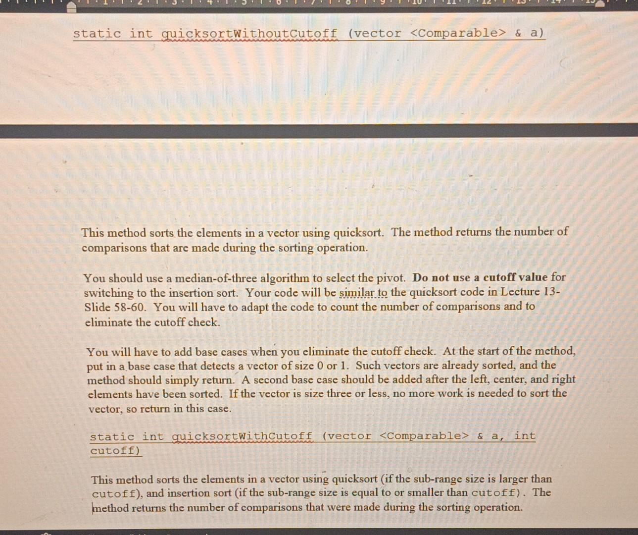 Solved Insertion sort is O(n2) and quicksort is O(nlogn). | Chegg.com