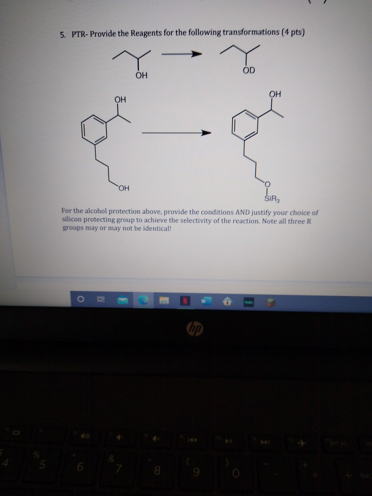 Solved 5. PTR-Provide the Reagents for the following | Chegg.com