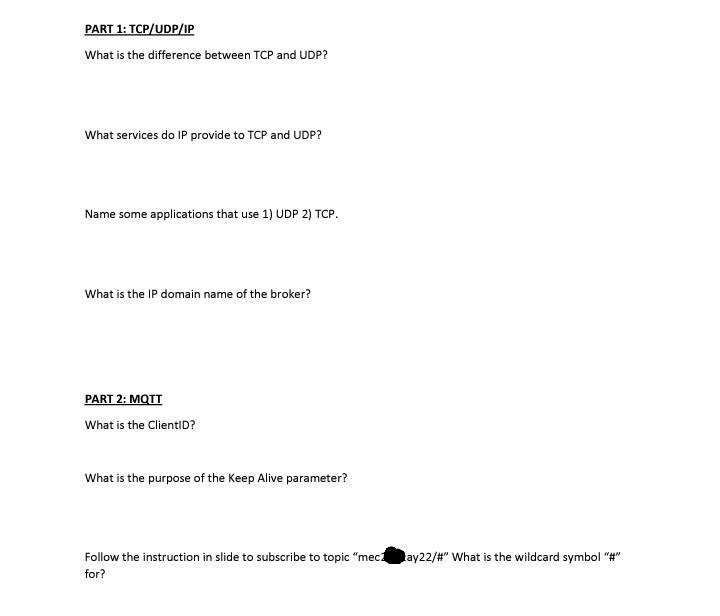 Solved What Is The Difference Between Tcp And Udp What Chegg Solved What Is The Difference Between Tcp And Udp What Chegg