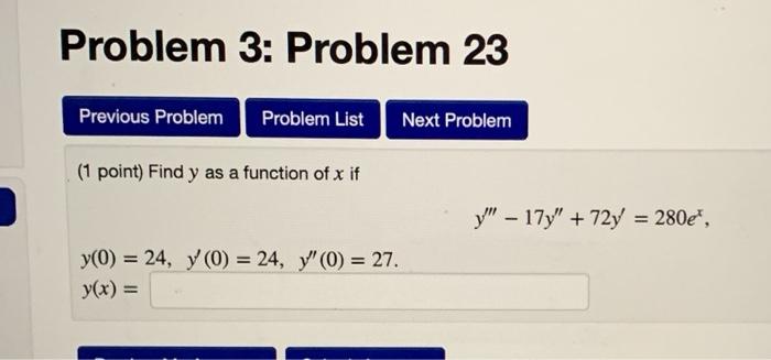 Solved Problem 3: Problem 23 Previous Problem Problem List | Chegg.com