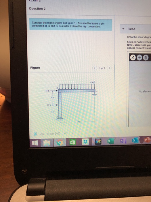 Solved (LX2 Question 2 Consider the frame shown in (Figure | Chegg.com