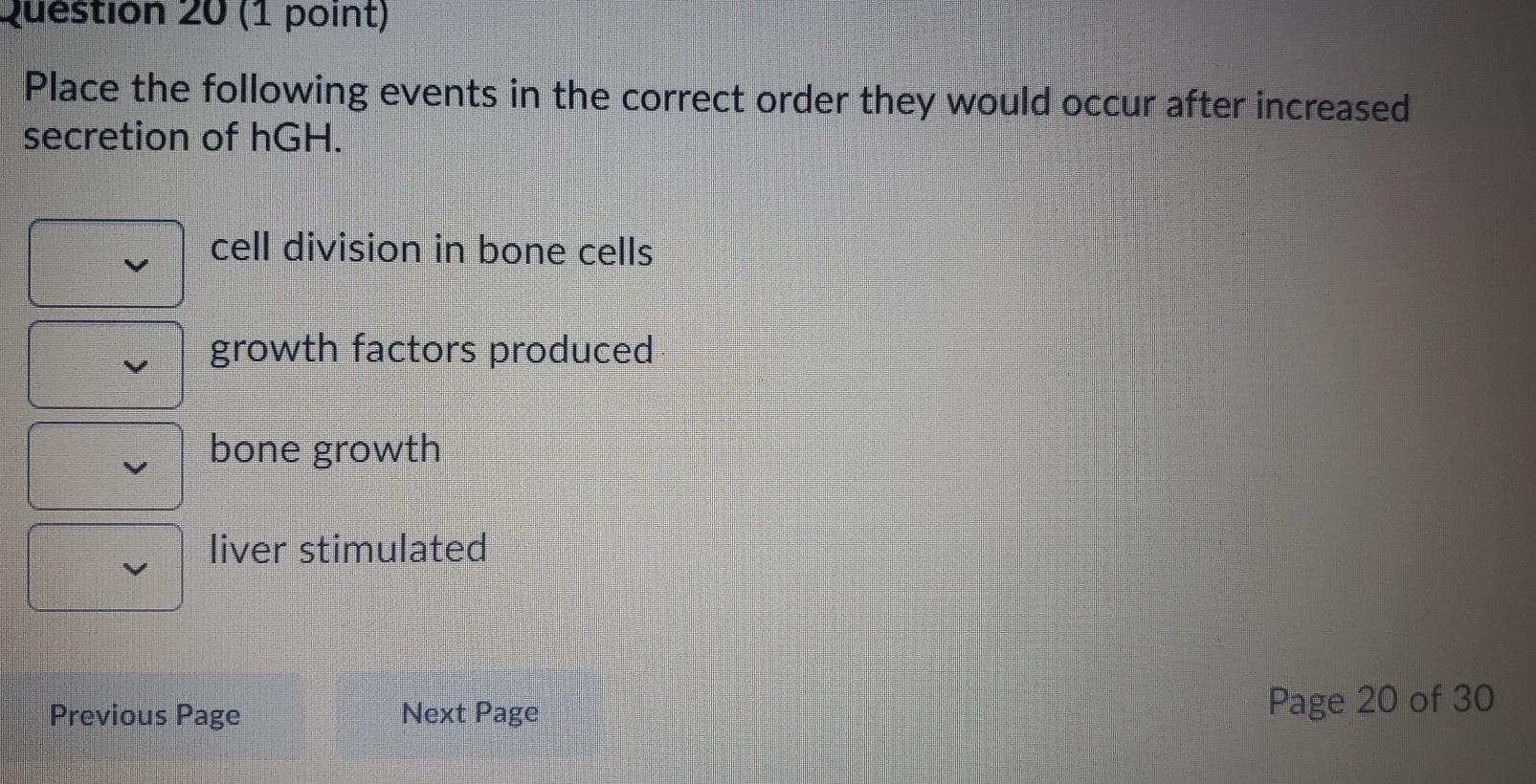 Solved Question 17 (1 point) Saved What is the function of | Chegg.com