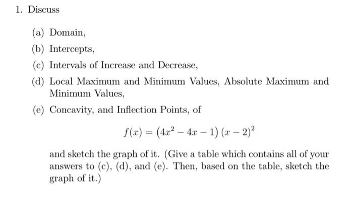 Solved give table based on answers from c, d and e. follow | Chegg.com