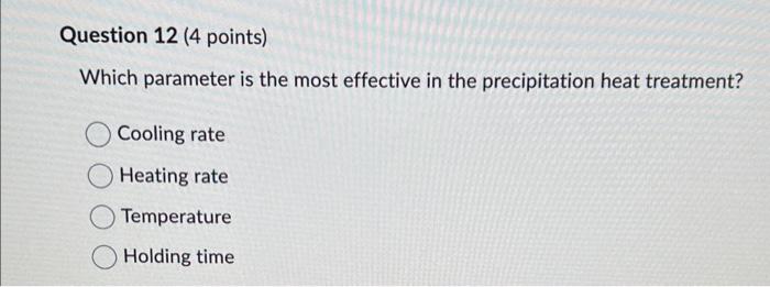 Solved Which parameter is the most effective in the | Chegg.com
