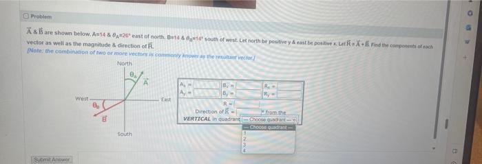 vector as well as the magnitude \\( \\bar{B} \\) | Chegg.com