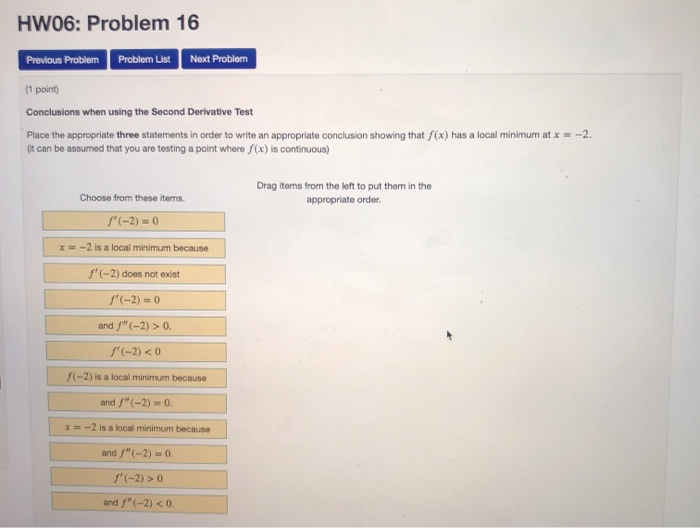 Solved HW06: Problem 16 Previous Problem Problem List Next | Chegg.com