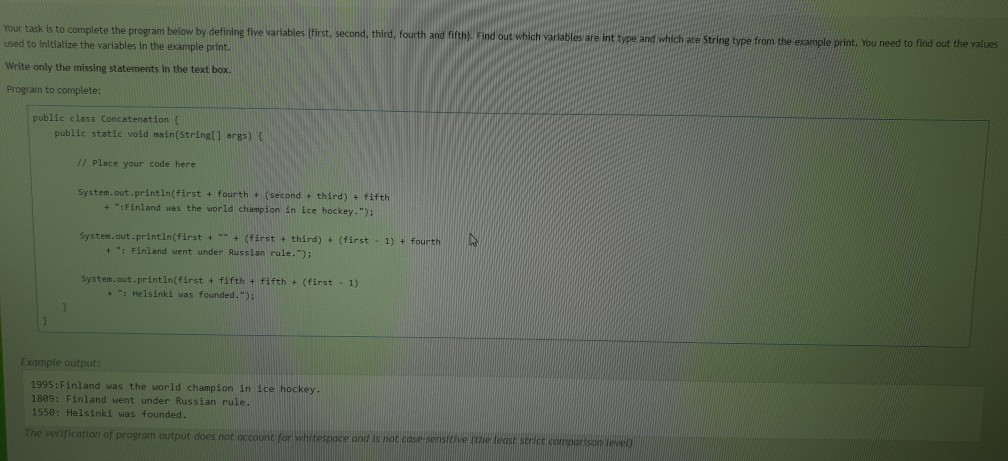 Solved Your task is to complete the program below by | Chegg.com