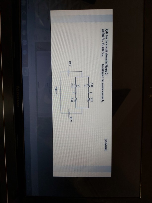 Solved Q4/ For the circuit shown in Figure 2: a) find V., | Chegg.com