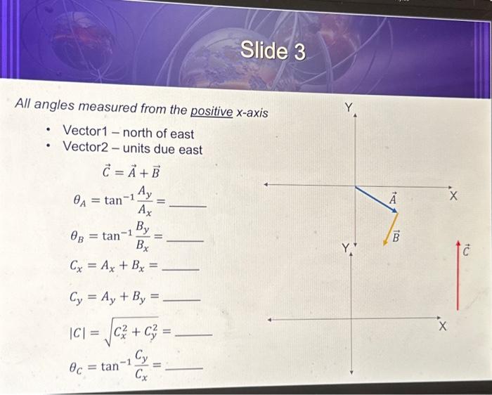 All angles measured from the positive x−ε - Vector1 - | Chegg.com