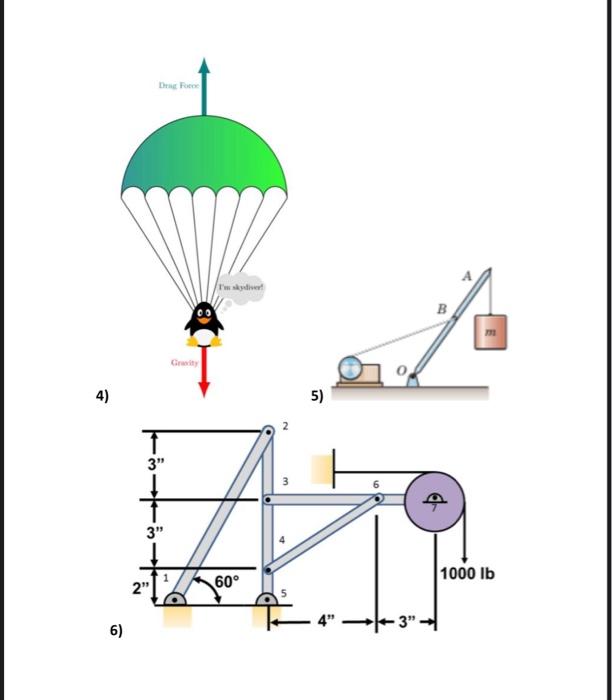 Solved Draw the FBD of the following systems. In case of the | Chegg.com