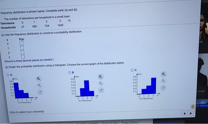 Solved Frequency Distribution Is Shown Below. Complete Parts | Chegg.com