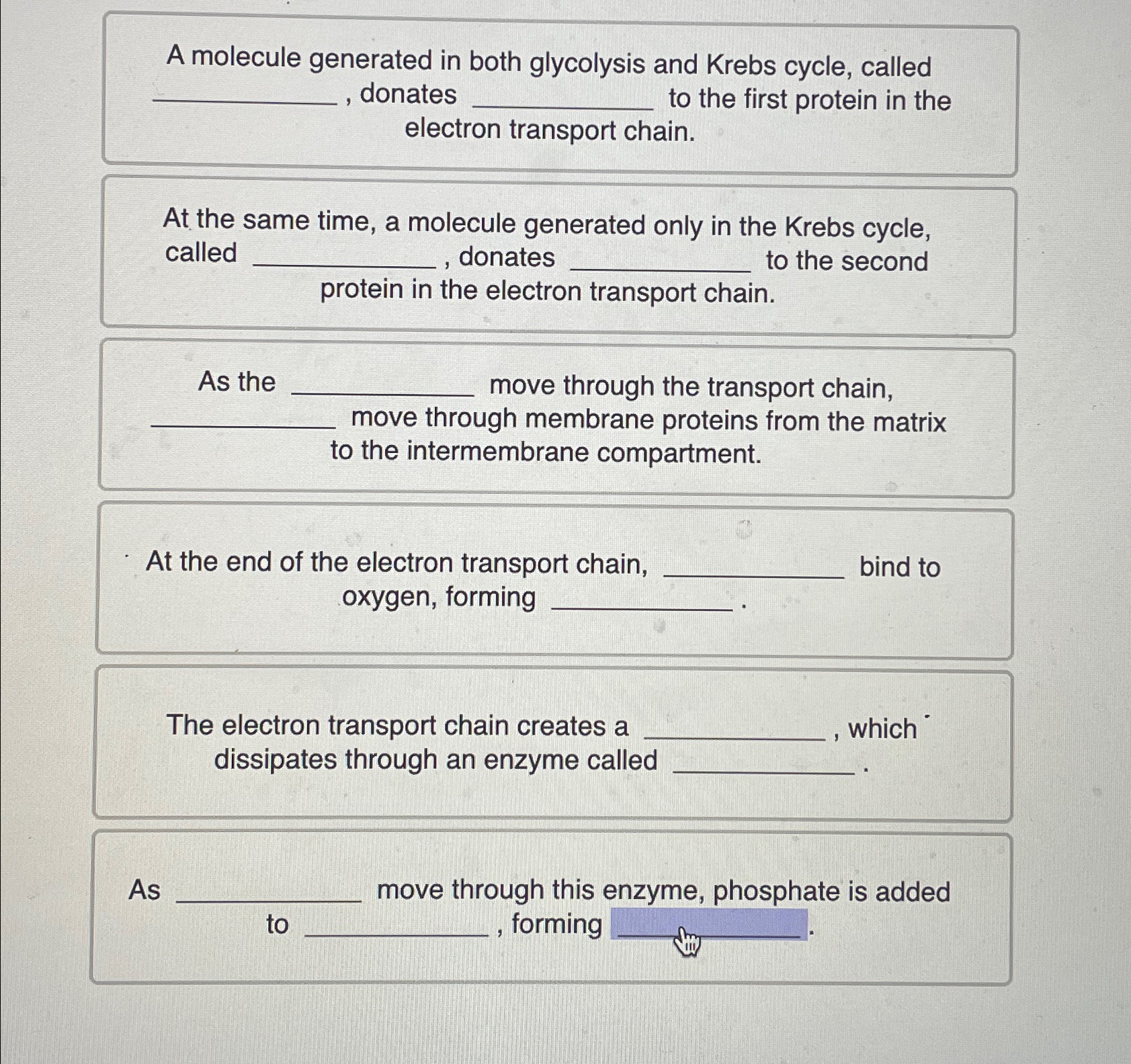 Solved A molecule generated in both glycolysis and Krebs | Chegg.com