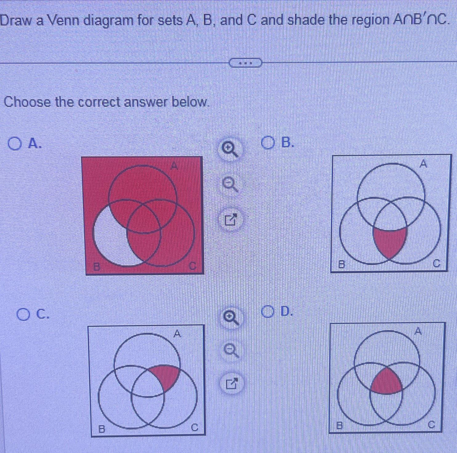 Solved Choose The Correct Answer Below.A.B.c.D. | Chegg.com