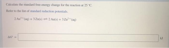 Solved Calculate the standard free energy change for the | Chegg.com