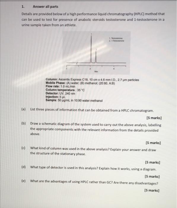 Solved 1. Answer all parts Details are provided below of a