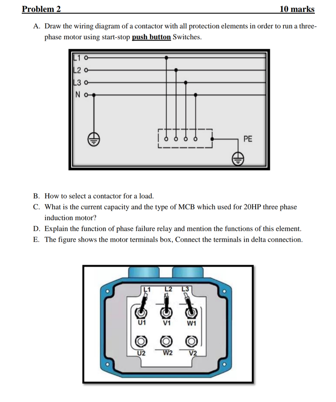 3 Phase Contactor Wiring Diagram Start Stop Wiring Diagram